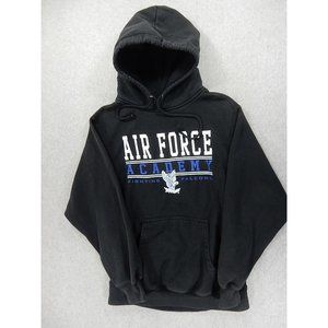 Air Force Falcons PRO WEAVE Vintage Hoodie‎ Sweatshirt (Men's Medium) Black